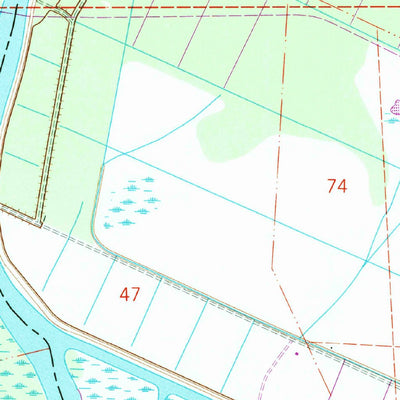 United States Geological Survey Bertrandville, LA (1966, 24000-Scale) digital map