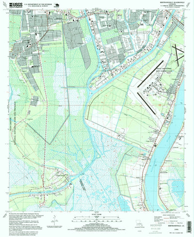 United States Geological Survey Bertrandville, LA (1995, 24000-Scale) digital map