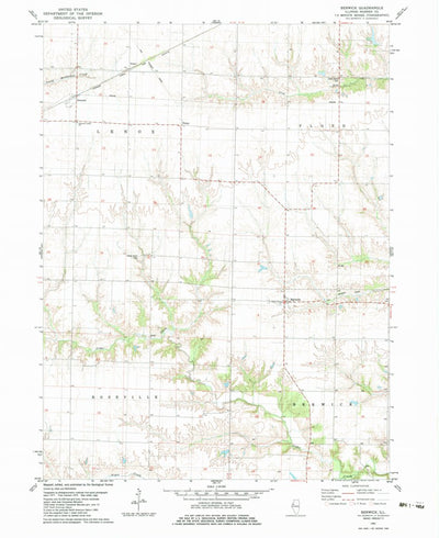 United States Geological Survey Berwick, IL (1982, 24000-Scale) digital map
