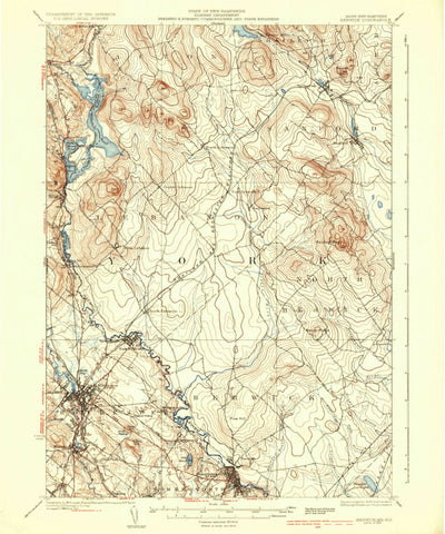 United States Geological Survey Berwick, ME-NH (1937, 62500-Scale) digital map