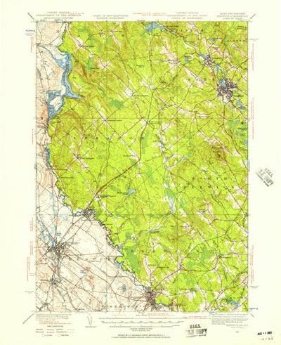 United States Geological Survey Berwick, ME-NH (1941, 62500-Scale) digital map