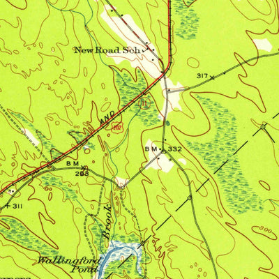 United States Geological Survey Berwick, ME-NH (1941, 62500-Scale) digital map