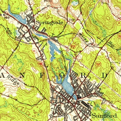 United States Geological Survey Berwick, ME-NH (1941, 62500-Scale) digital map