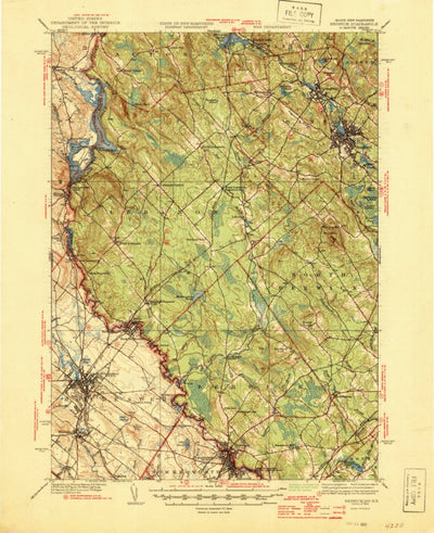 United States Geological Survey Berwick, ME-NH (1944, 62500-Scale) digital map