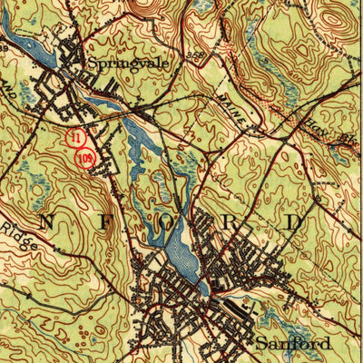 United States Geological Survey Berwick, ME-NH (1944, 62500-Scale) digital map