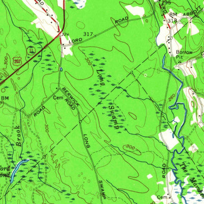 United States Geological Survey Berwick, ME-NH (1958, 62500-Scale) digital map