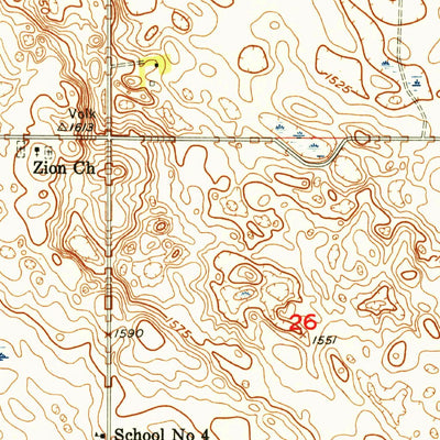 United States Geological Survey Berwick, ND (1954, 24000-Scale) digital map