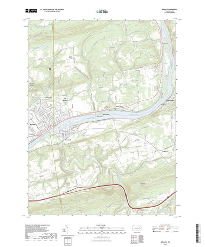 United States Geological Survey Berwick, PA (2023, 24000-Scale) digital map
