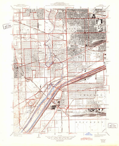 United States Geological Survey Berwyn, IL (1928, 24000-Scale) digital map