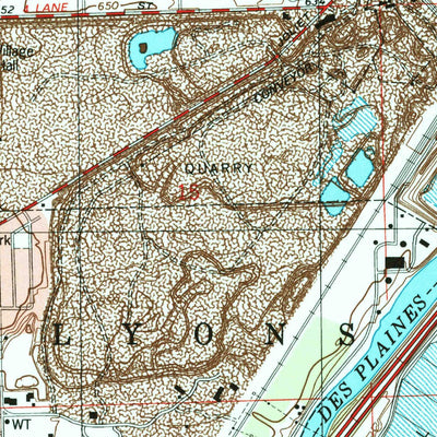 United States Geological Survey Berwyn, IL (1998, 24000-Scale) digital map