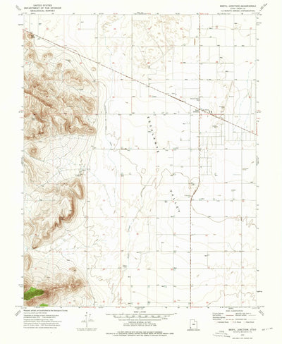 United States Geological Survey Beryl Junction, UT (1972, 24000-Scale) digital map