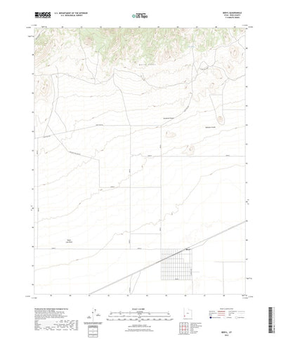 United States Geological Survey Beryl, UT (2023, 24000-Scale) digital map