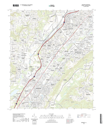 United States Geological Survey Bessemer, AL (2020, 24000-Scale) digital map