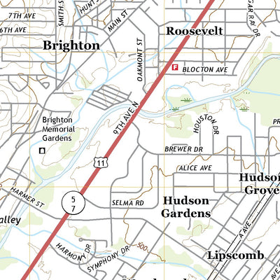 United States Geological Survey Bessemer, AL (2020, 24000-Scale) digital map