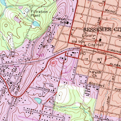 United States Geological Survey Bessemer City, NC (1993, 24000-Scale) digital map