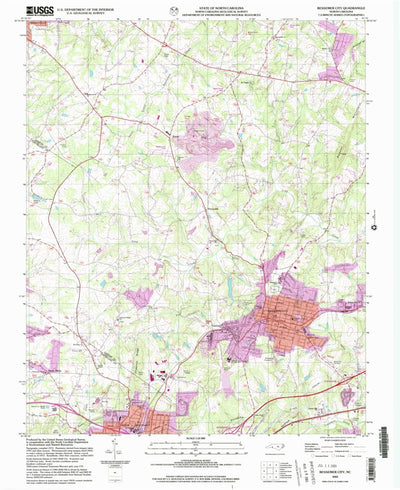 United States Geological Survey Bessemer City, NC (2002, 24000-Scale) digital map