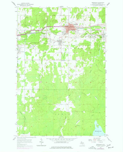 United States Geological Survey Bessemer, MI (1955, 24000-Scale) digital map
