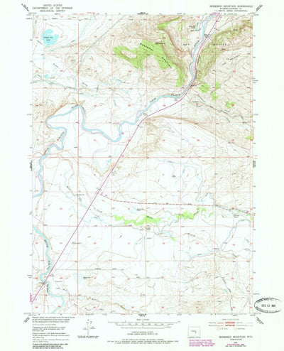 United States Geological Survey Bessemer Mountain, WY (1951, 24000-Scale) digital map