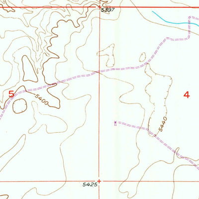 United States Geological Survey Bessemer Mountain, WY (1951, 24000-Scale) digital map