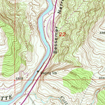 United States Geological Survey Bessemer Mountain, WY (1951, 24000-Scale) digital map