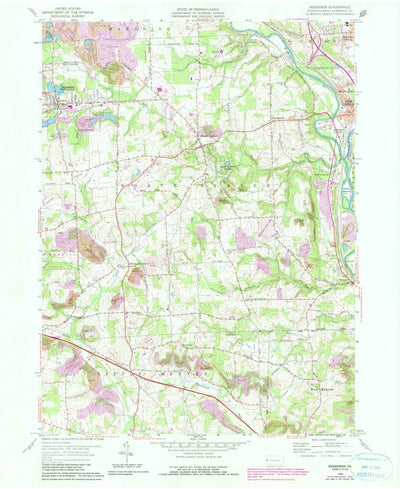 United States Geological Survey Bessemer, PA (1958, 24000-Scale) digital map