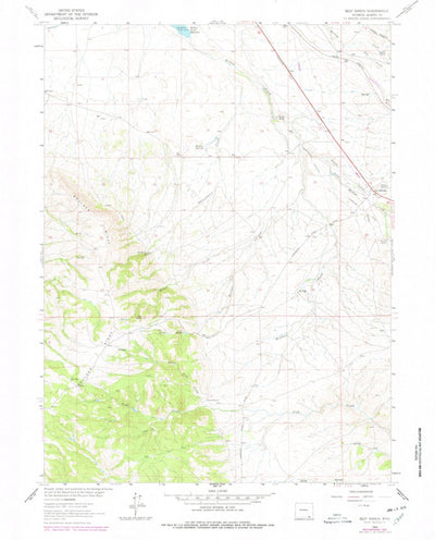 United States Geological Survey Best Ranch, WY (1963, 24000-Scale) digital map