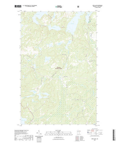 United States Geological Survey Beth Lake, MN (2022, 24000-Scale) digital map
