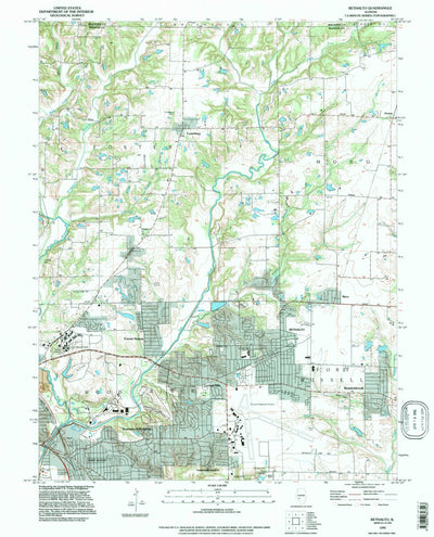 United States Geological Survey Bethalto, IL (1993, 24000-Scale) digital map