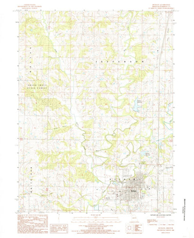 United States Geological Survey Bethany, MO (1984, 24000-Scale) digital map