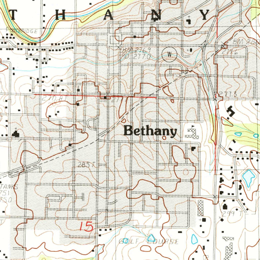 Bethanie Map Bethany, MO (1984, 24000-Scale) Map by United States Geological Survey ...