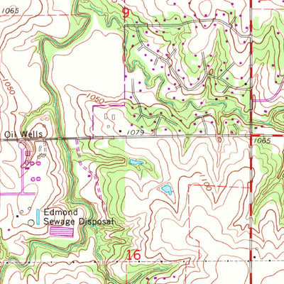 United States Geological Survey Bethany NE, OK (1966, 24000-Scale) digital map
