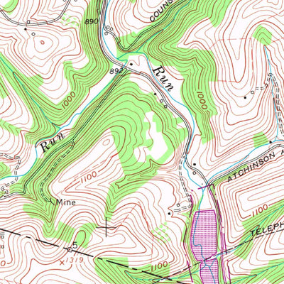 United States Geological Survey Bethany, WV-PA (1959, 24000-Scale) digital map