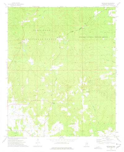 United States Geological Survey Betheden, MS (1973, 24000-Scale) digital map