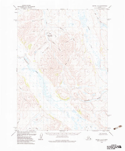 United States Geological Survey Bethel A-3, AK (1979, 63360-Scale) digital map
