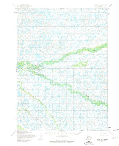 United States Geological Survey Bethel A-7, AK (1954, 63360-Scale) digital map