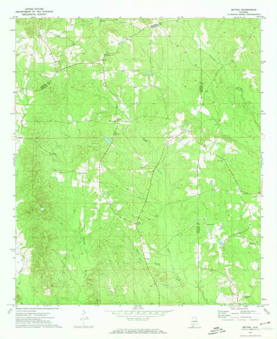 United States Geological Survey Bethel, AL (1971, 24000-Scale) digital map