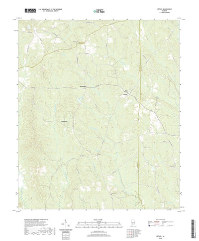 United States Geological Survey Bethel, AL (2020, 24000-Scale) digital map