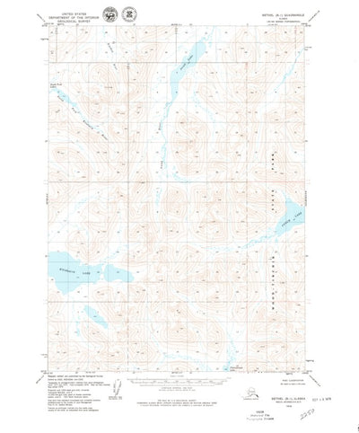 United States Geological Survey Bethel B-1, AK (1979, 63360-Scale) digital map