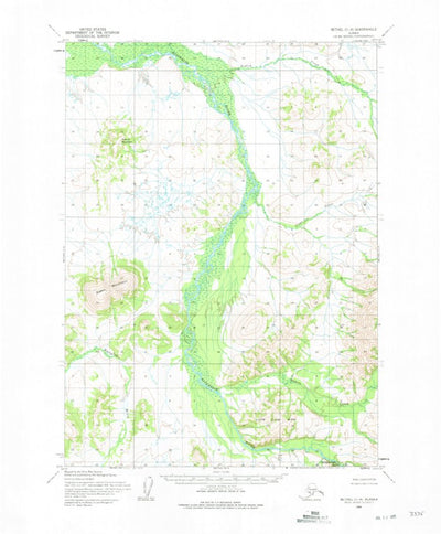 United States Geological Survey Bethel C-4, AK (1954, 63360-Scale) digital map