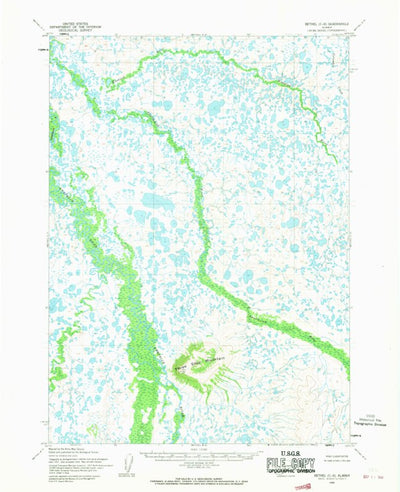United States Geological Survey Bethel C-6, AK (1954, 63360-Scale) digital map