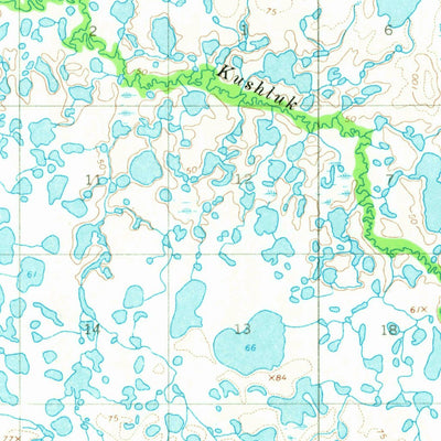 United States Geological Survey Bethel C-6, AK (1954, 63360-Scale) digital map