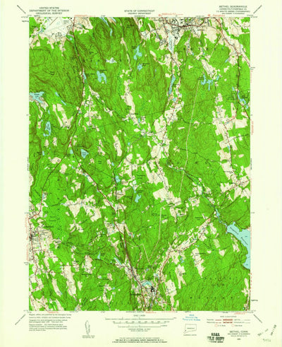 United States Geological Survey Bethel, CT (1951, 24000-Scale) digital map