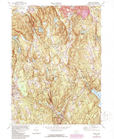 United States Geological Survey Bethel, CT (1970, 24000-Scale) digital map