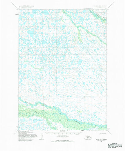 United States Geological Survey Bethel D-5, AK (1954, 63360-Scale) digital map