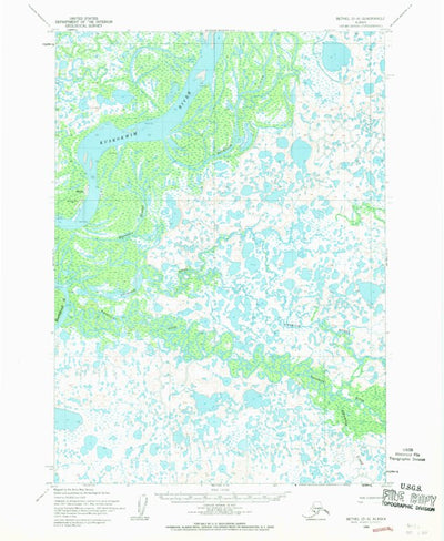 United States Geological Survey Bethel D-6, AK (1954, 63360-Scale) digital map