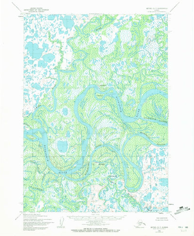 United States Geological Survey Bethel D-7, AK (1954, 63360-Scale) digital map