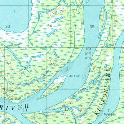 United States Geological Survey Bethel D-7, AK (1954, 63360-Scale) digital map