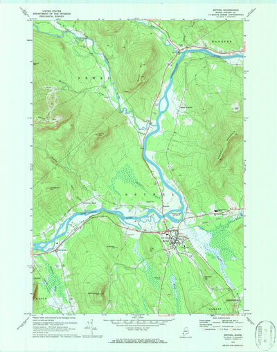 United States Geological Survey Bethel, ME (1970, 24000-Scale) digital map