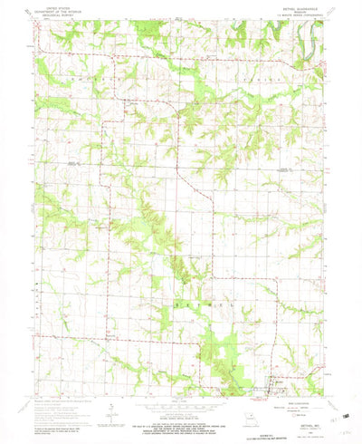United States Geological Survey Bethel, MO (1964, 24000-Scale) digital map