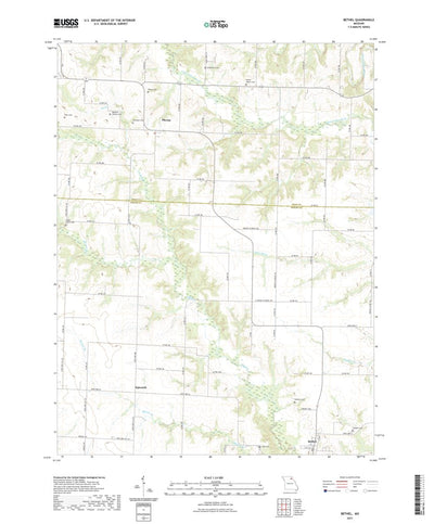 United States Geological Survey Bethel, MO (2021, 24000-Scale) digital map